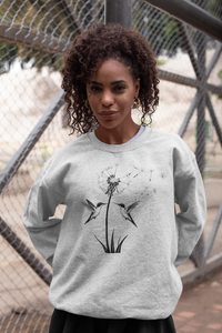 Load image into Gallery viewer, Cute Dandelion Humming Bird -Women&#39;s Shirt
