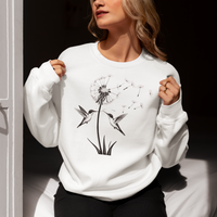 Load image into Gallery viewer, Cute Dandelion Humming Bird -Women&#39;s Shirt
